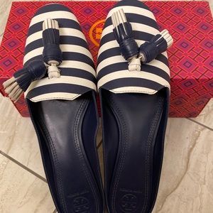 Tory Burch Maritime Tassel Slide size 9. New
